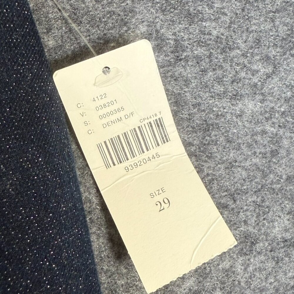Maeve Anthropologie Womens Dark Colette Sparkle Wide Leg Crop Jeans 29 Boho NWT - Picture 9 of 14
